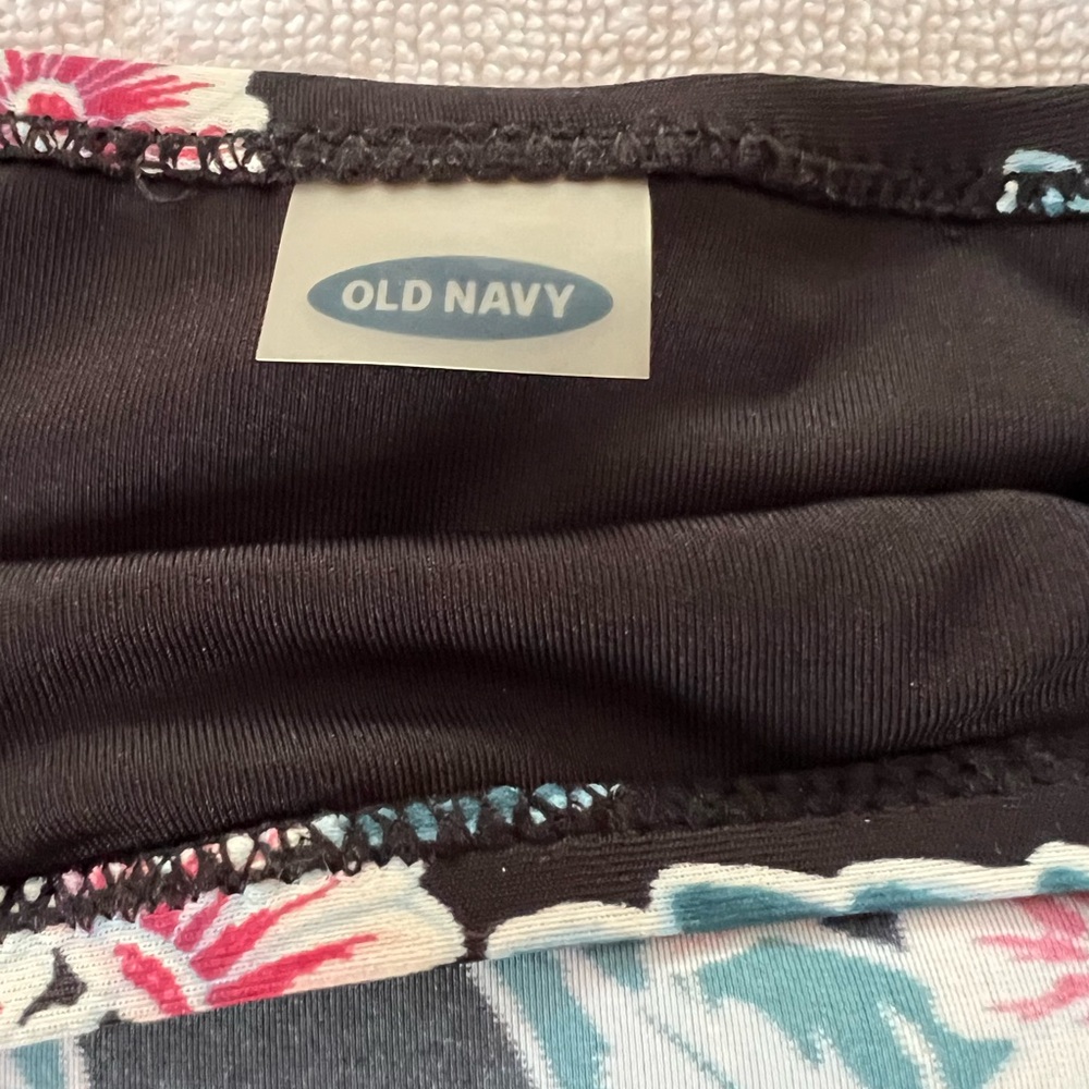 🌟3 for $25🌟 Old Navy Floral Hipster High Cut Swim Bottoms- Black/Pink/Coral/Blu - Picture 4 of 13